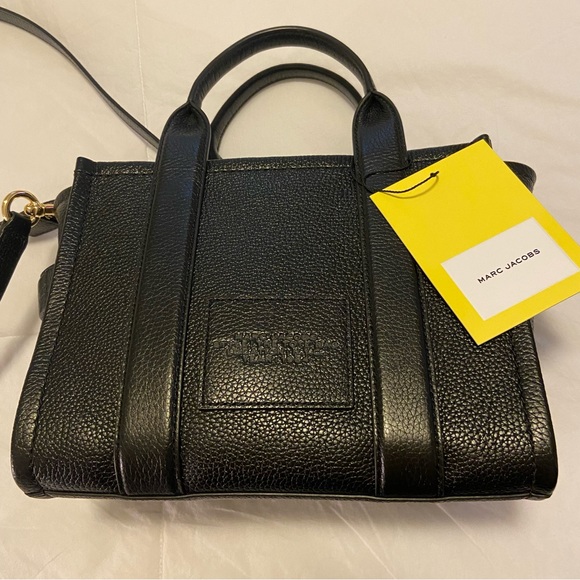 Marc Jacobs Small Black Leather Tote Bag - Picture 3 of 12